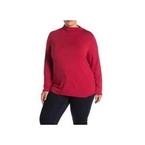 Grace Woman The Perfect Fit Long Sleeve Funnel Neck Knit Shirt NEW